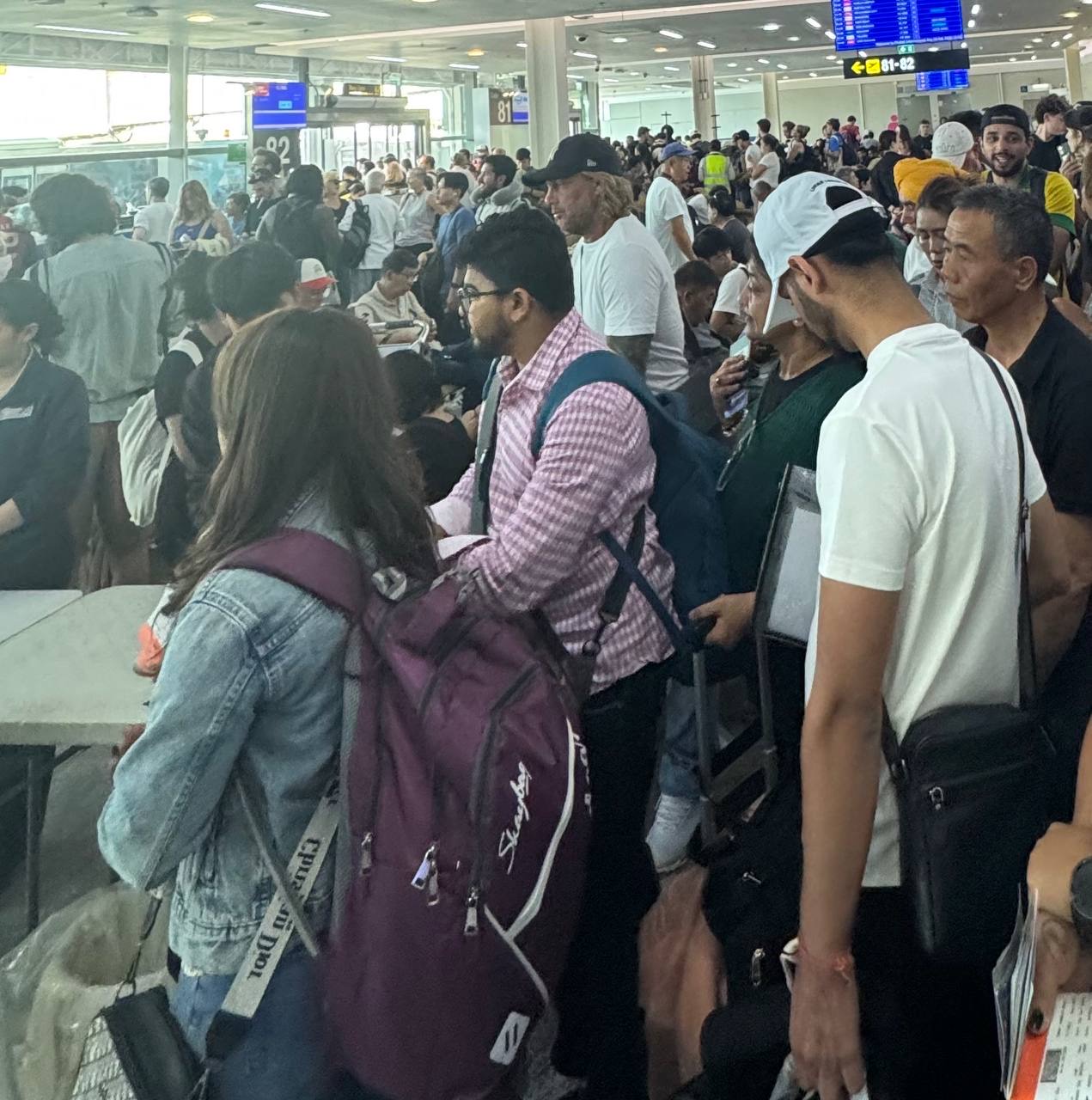 Crowded Airport Terminal