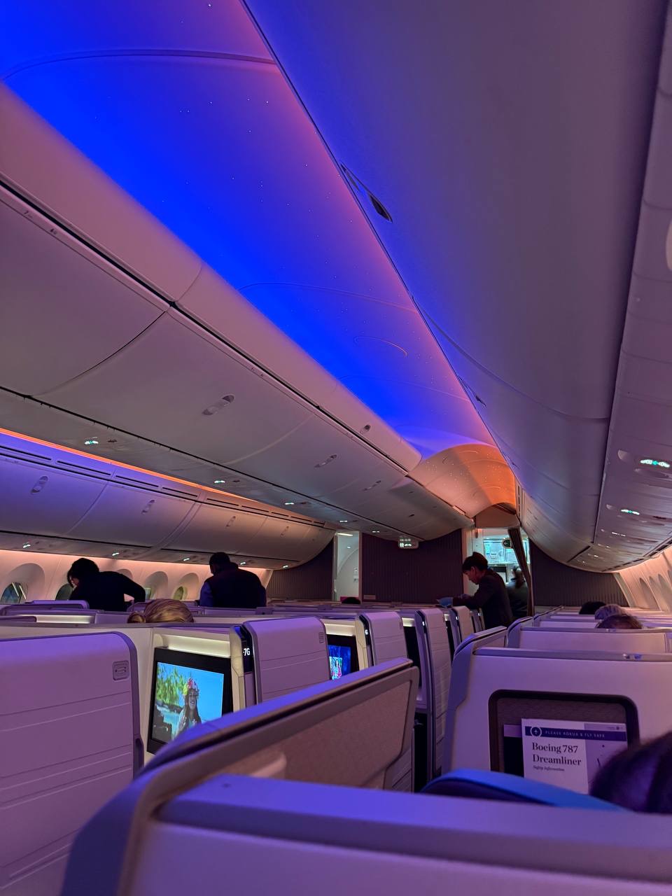 Hawaiian Airlines 787 Leihoku Suite Cabin Mood Lighting