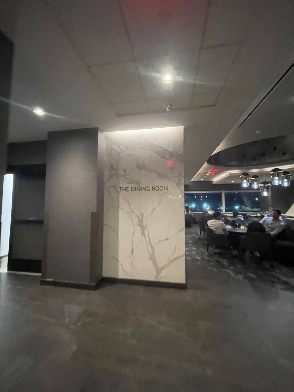 The Dining Room entrance at the Polaris Lounge