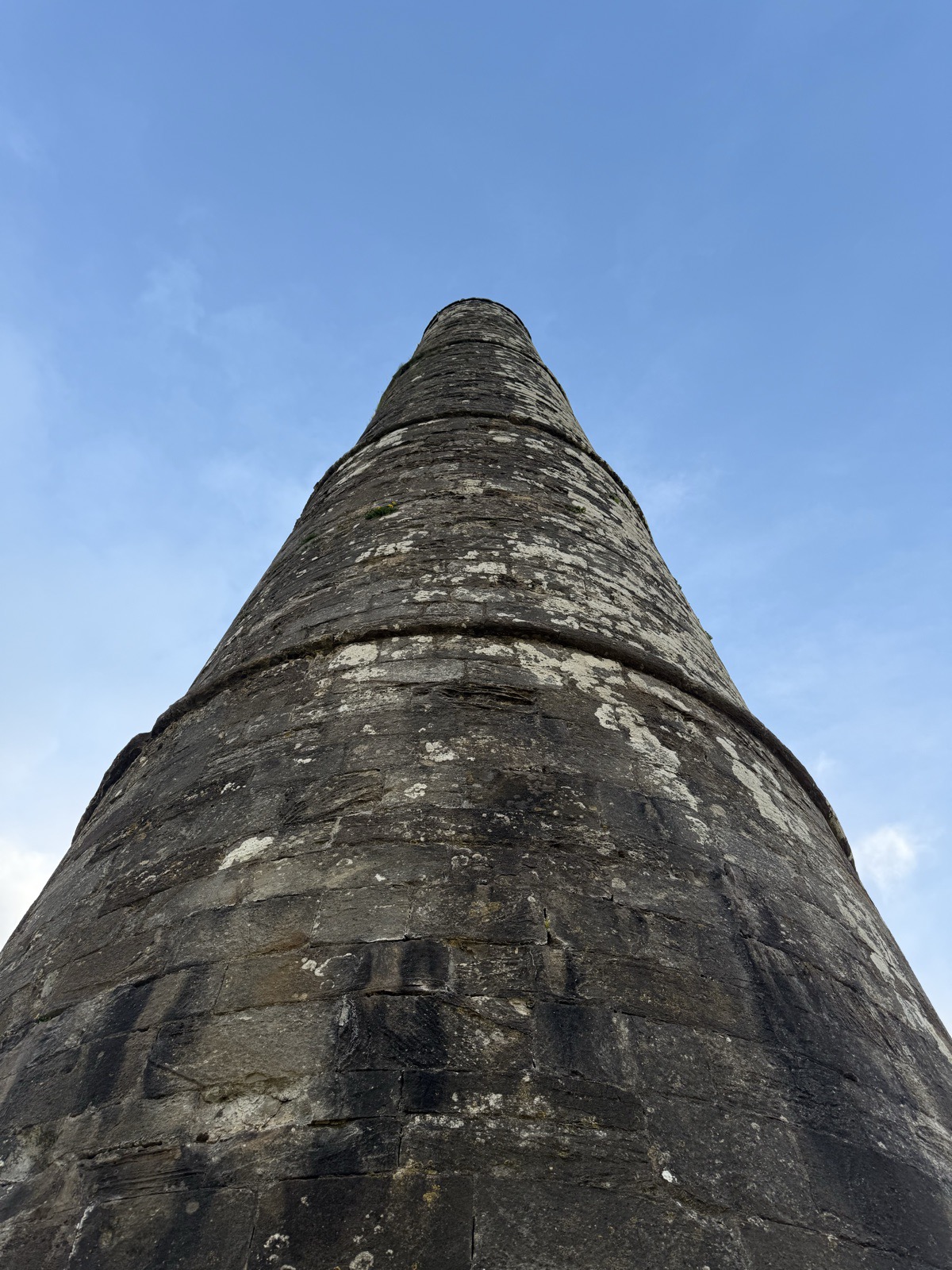 Looking up the round tower
