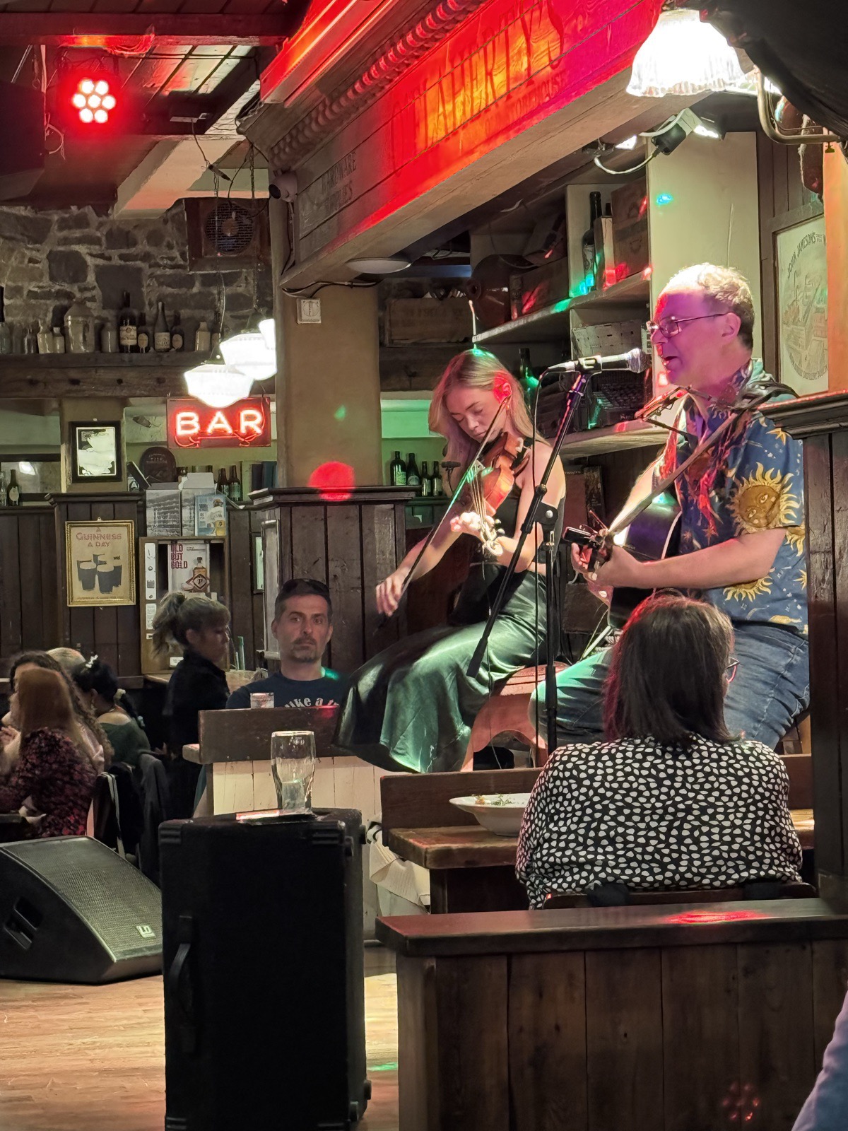 Live traditional music in a Dublin pub