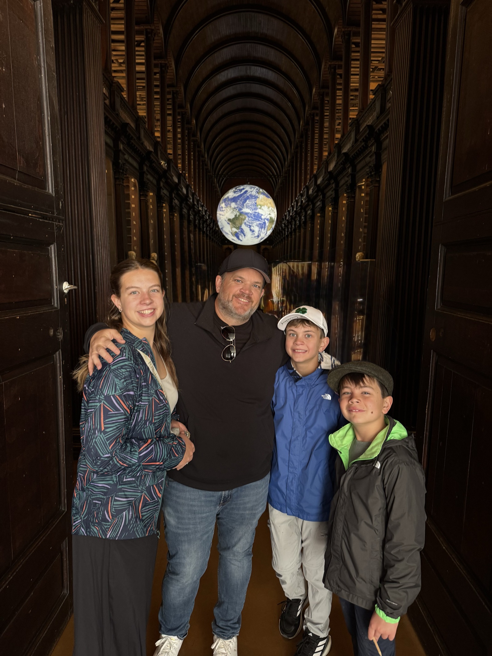 In the Long Room at Trinity College