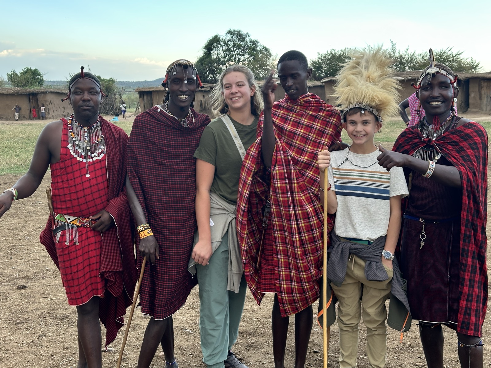 Visiting a Maasai village